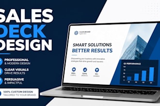 design a professional sales deck and presentation