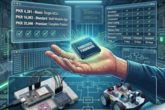develop professional embedded firmware for esp32, stm32, arduino