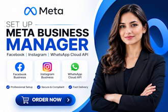 set up meta business manager facebook instagram business whatsapp cloud API