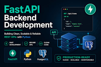 create fastapi backend, rest API and database integration