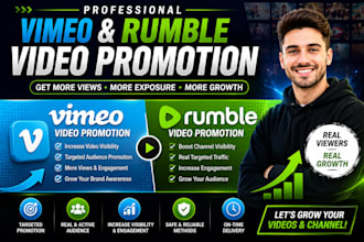 do organic vimeo video, rumble video promotion using google ads campaign