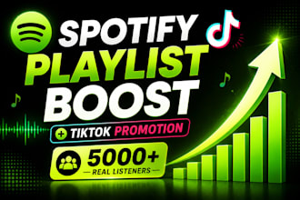 boost spotify streams and followers with organic spotify playlist promotion