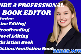 nonfiction developmental book editor, proofread, format christian novel editor