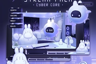 create custom vtuber backgrounds for twitch, kick and youtube