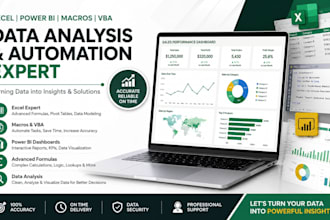do excel tasks with advance formulas, formatting and macros