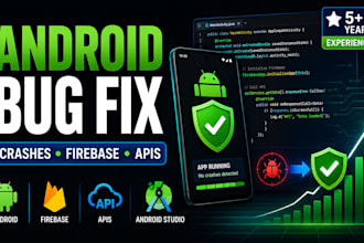 fix android studio bugs, crashes, firebase and apis