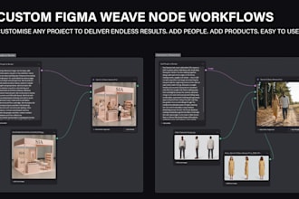 build a custom figma weave node workflow for consistent ai image generation