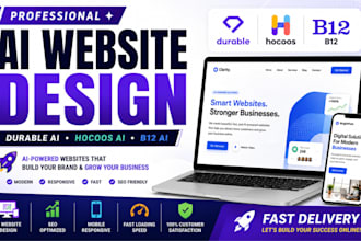 create durable ai hocoos b12 ai website design and business website rdesign