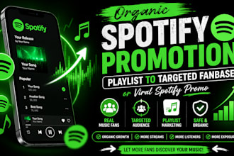 do organic spotify promotion playlist to targeted fanbase or viral spotify promo