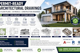 architect of city permit drawings, adu, deck, garage, structural and mep