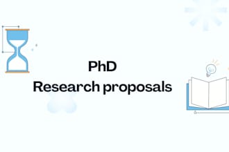 proofread and edit research proposals for phd projects