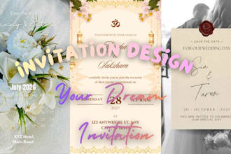 design modern elegant and eye catching invitation cards