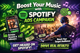 spotify ads campaign for spotify music and spotify music marketing