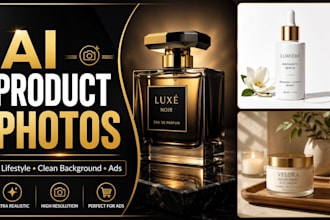 create realistic ai product photography and lifestyle images