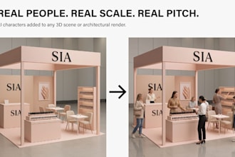 populate your cgi render with photoreal people and crowds
