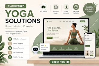 create a professional ai website for yoga instructors and studios