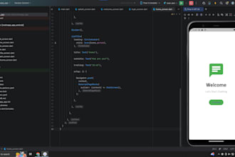 develop android and ios app in flutter with firebase
