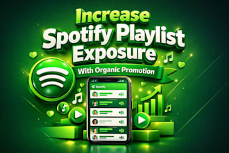 increase spotify playlist exposure with organic promotion