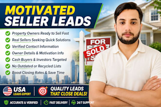 provide motivated seller and pre foreclosure leads USA