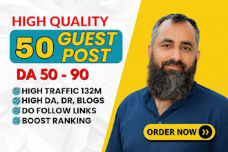 publish guest posts on real high traffic sites with dofollow link