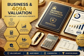 business valuation, company valuation, financial analysis dcf valuation report