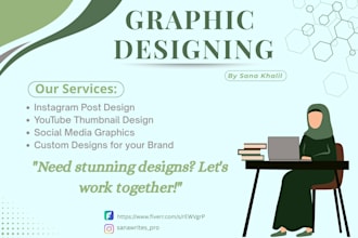 design engaging instagram posts and youtube thumbnails
