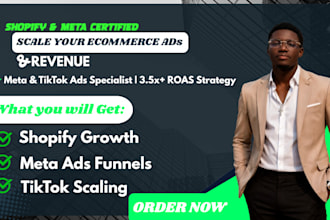 be your ecommerce growth specialist, shopify ads manager and scaling pro