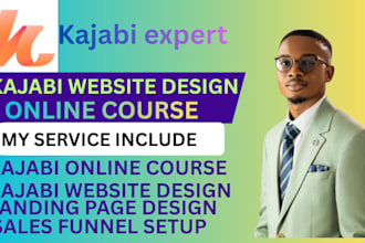 setup kajabi online course creation kajabi website design  kajabi landing page