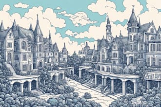 create doodle illustration for you