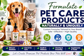formulate pet care products formula naturally and uniquely