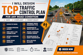 design tcp, traffic control plan for any road condition