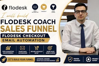 build flodesk coach sales funnel checkout email automation