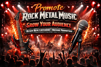 promote rock metal music to real listeners and grow your audience