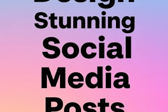design attractive instagram, facebook and tiktok post