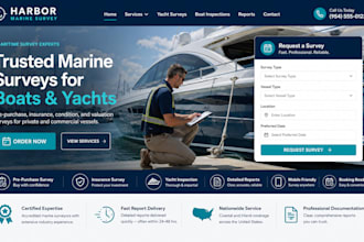 design wix marine surveyor website boat surveyor yacht maritime surveyor website