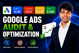 audit and optimize google ads PPC, shopping ads and performance max campaigns