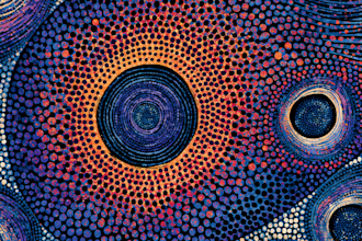 draw abstract digital illustrations and aboriginal art