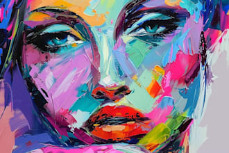 draw abstract painting art or color abstract art