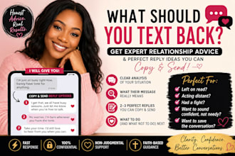 tell you exactly what to text him or her back with relationship advice