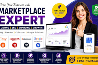 etsy rakuten cdiscount branding listing seo google merchant center gmb uk usa