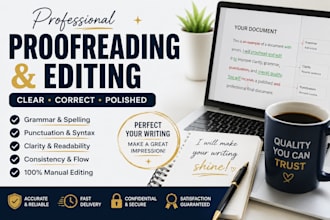 proofread and edit academic documents