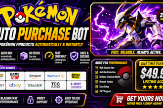 pokemon bot auto purchase bot auto buying bot target bot amazon bot checkout bot