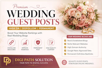 publish guest posts on wedding blogs for SEO backlinks