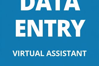 be your virtual assistant for data entry and web research