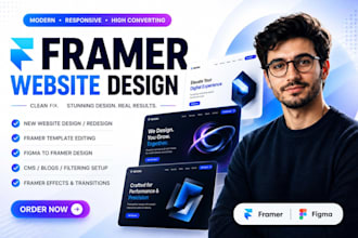 design framer website, edit framer template, fix framer build coach landing page
