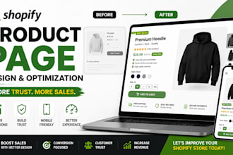 build shopify store ecommerce design shopify redesign  shopify product page SEO