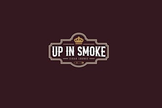 design smoke cigar lounge logo