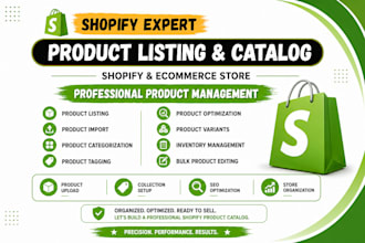 be your shopify product listing and catalog management VA