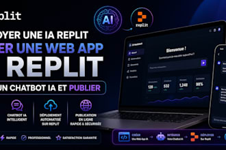 deployer une ia replit, creer une web app ia replit, un chatbot ia et publier