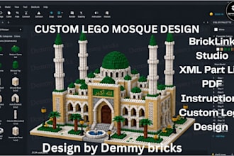 custom 3d lego design lego house car toys lego technic lego set with instruction